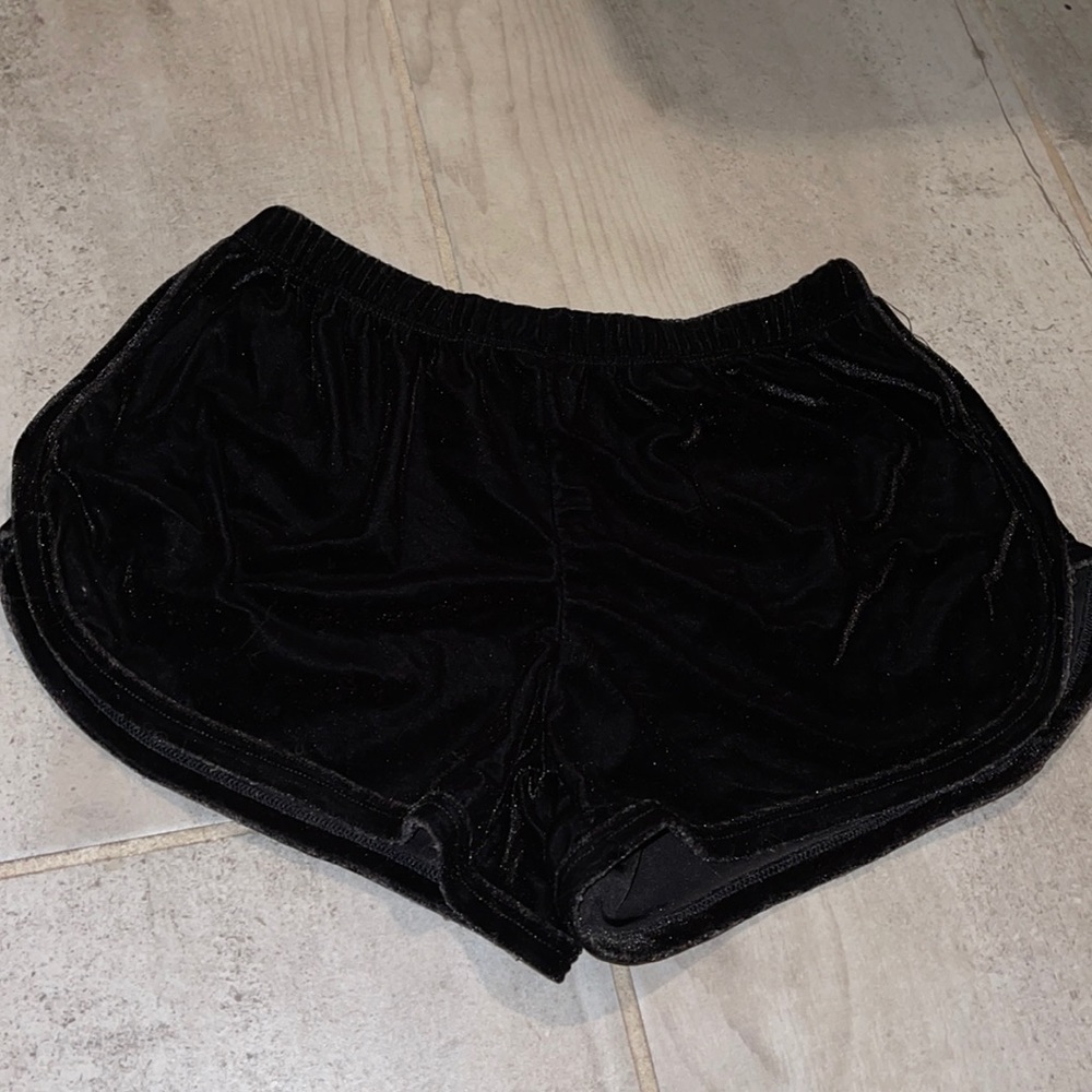 Black velvet slightly shorts!